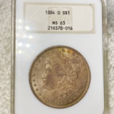 1884-O Morgan Silver Dollar NGC - MS63