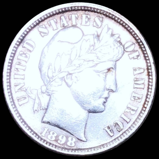 1898 Barber Silver Dime GEM PROOF