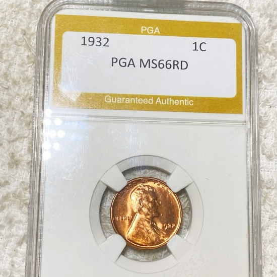 1932 Lincoln Wheat Penny PGA - MS 66 RD