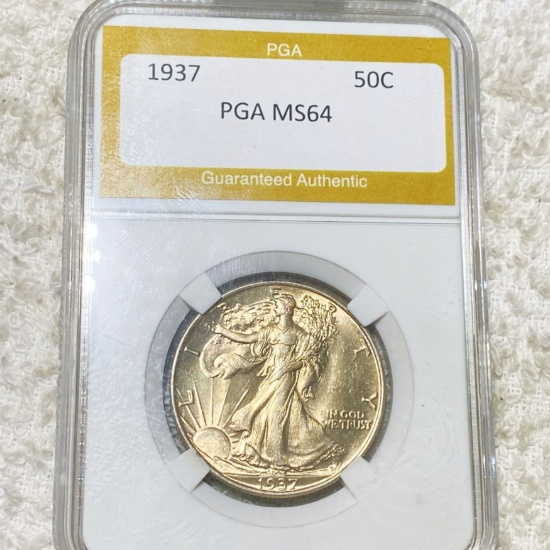 1937 Walking Half Dollar PGA - MS64