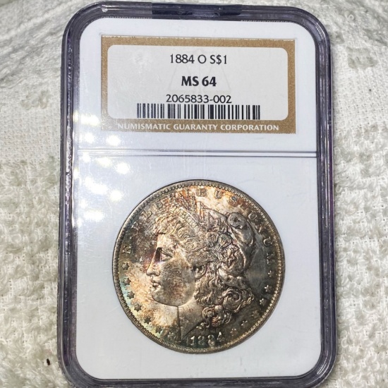 1884-O Morgan Silver Dollar NGC - MS64