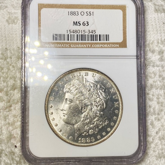 1883-O Morgan Silver Dollar NGC - MS63