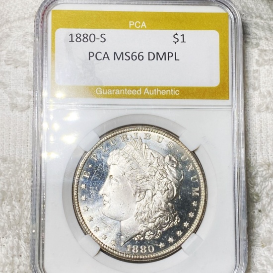 1880-S Morgan Silver Dollar PCA - MS 66 DMPL