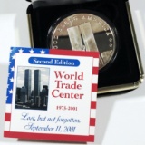 September 11th Commemorative Silver Round GEM PR