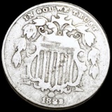 1882 Shield Nickel NICELY CIRCULATED