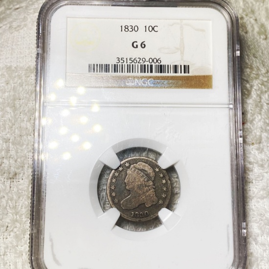 1830 Capped Bust Half Dime NGC - G6