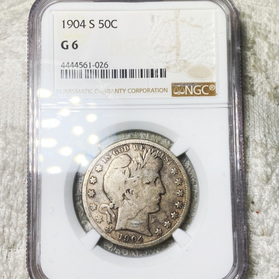 1904-S Barber Half Dollar NGC - G6