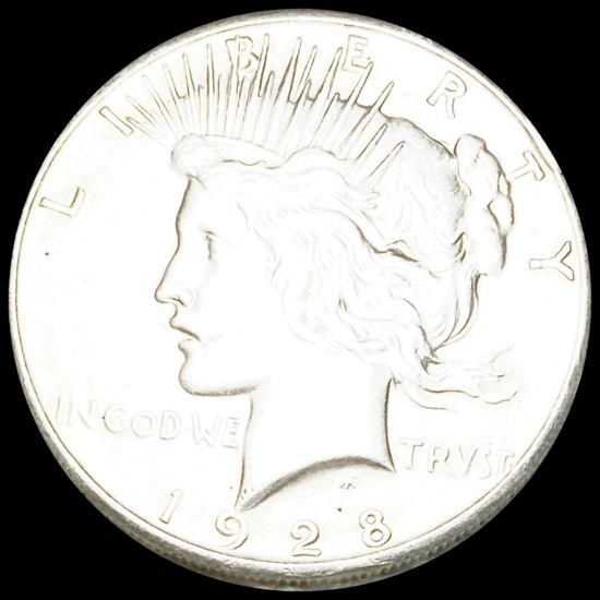 1928 Silver Peace Dollar CLOSELY UNCIRCULATED