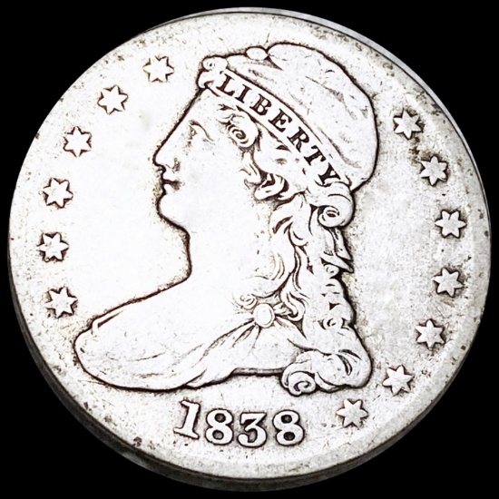 1838 Capped Bust Half Dollar NICELY CIRCULATED