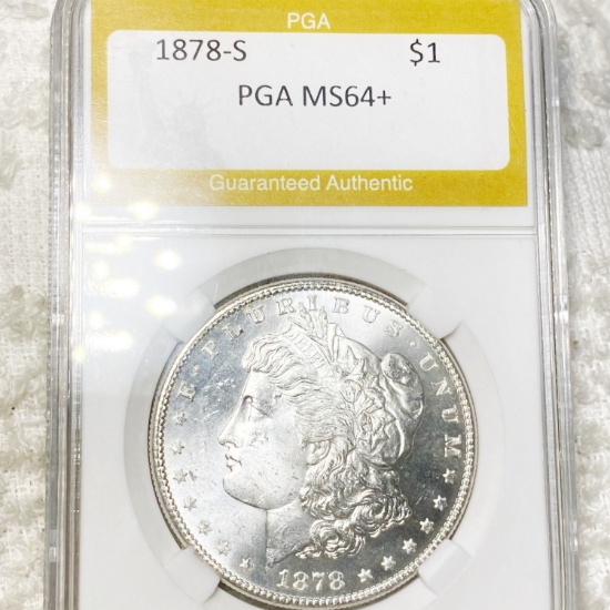 1878-S Morgan Silver Dollar PGA - MS64+