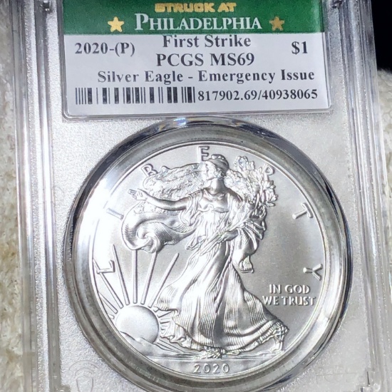 2020-P Emergency Strike Silver Eagle PCGS - MS69