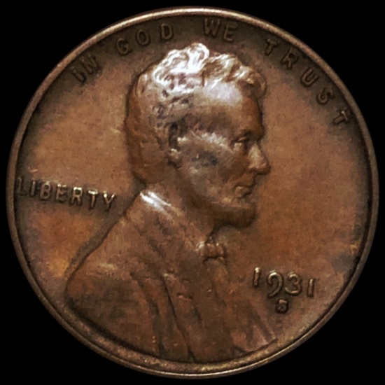 1931-S Lincoln Wheat Penny CLOSELY UNC