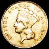 1878 $3 Gold Dollar UNC