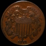 1871 Two Cent Piece CLOSELY UNC