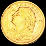 1930 Switzerland Gold 20 Francs UNC