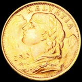 1935 Switzerland Gold 20 Francs UNC