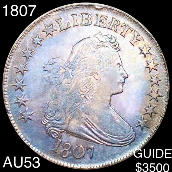1807 Draped Bust Half Dollar CHOICE AU