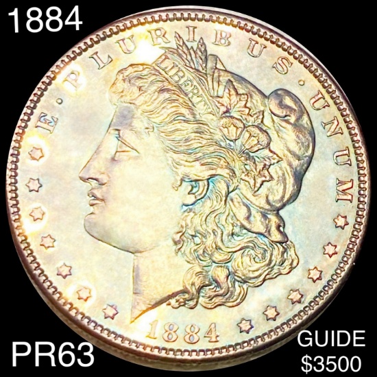 1884 Morgan Silver Dollar CHOICE PROOF