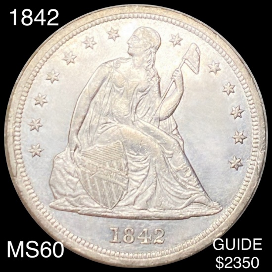 1842 Seated Liberty Dollar UNCIRCULATED