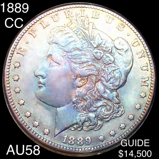1889-CC Morgan Silver Dollar CHOICE AU