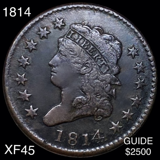 1814 Classic Head Half Cent LIGHT CIRC