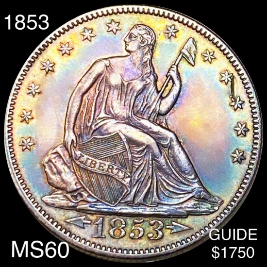 1853 Seated Half Dollar UNCIRCULATED