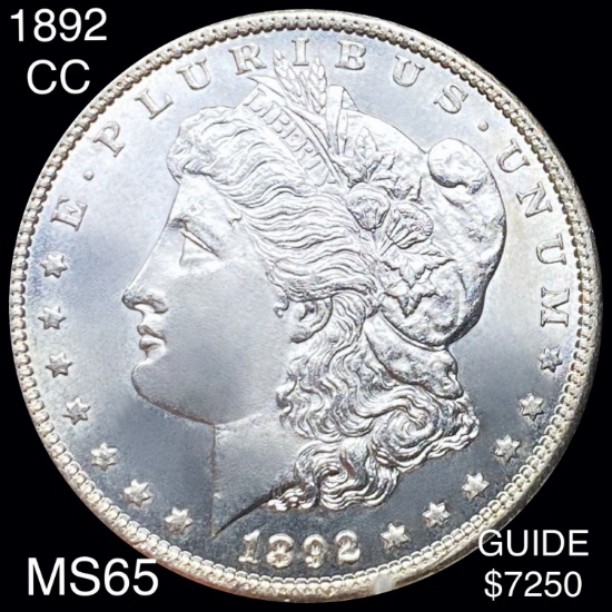 1892-CC Morgan Silver Dollar GEM BU
