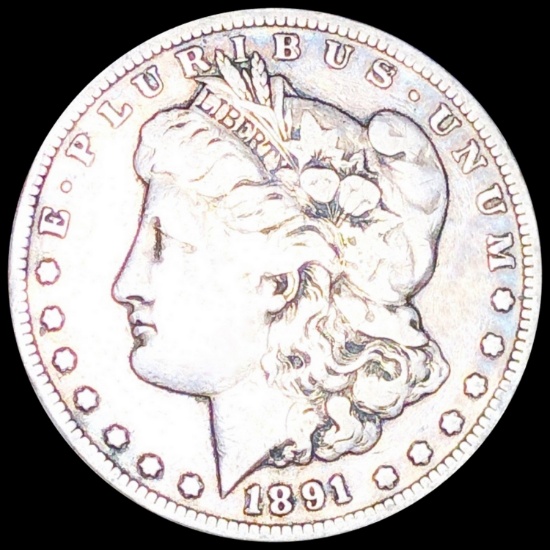 1891-CC Morgan Silver Dollar NICELY CIRCULATED