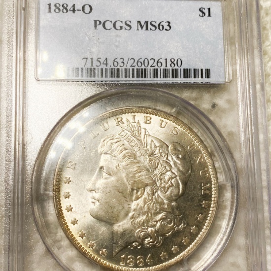 1884-O Morgan Silver Dollar PCGS - MS63