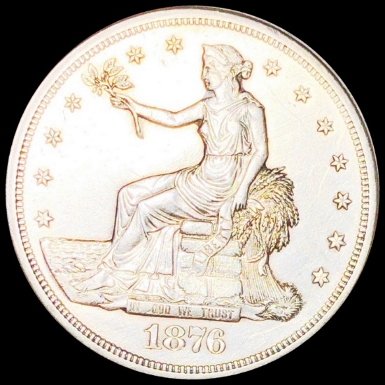 1876-S Silver Trade Dollar UNCIRCULATED