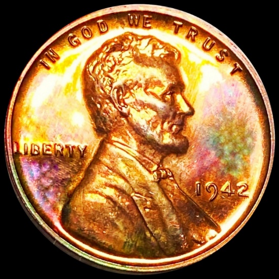 1942 Lincoln Wheat Penny GEM PROOF