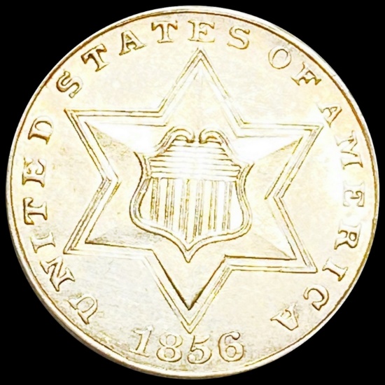 1856 Three Cent Silver UNCIRCULATED