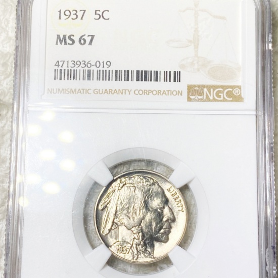 1937 Buffalo Head Nickel NGC - MS67