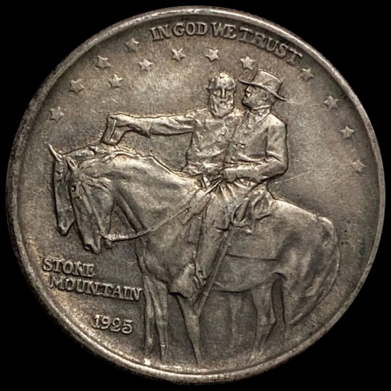 1925 Stone Mountain Half Dollar CLOSELY UNC