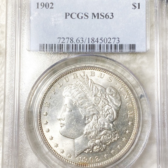 1902 Morgan Silver Dollar PCGS - MS63