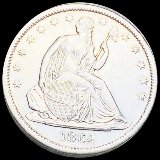 1864-S Seated Liberty Half Dollar UNC