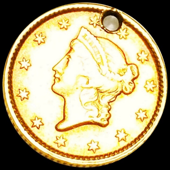 1851 Rare Gold Dollar LIGHTLY CIRCULATED