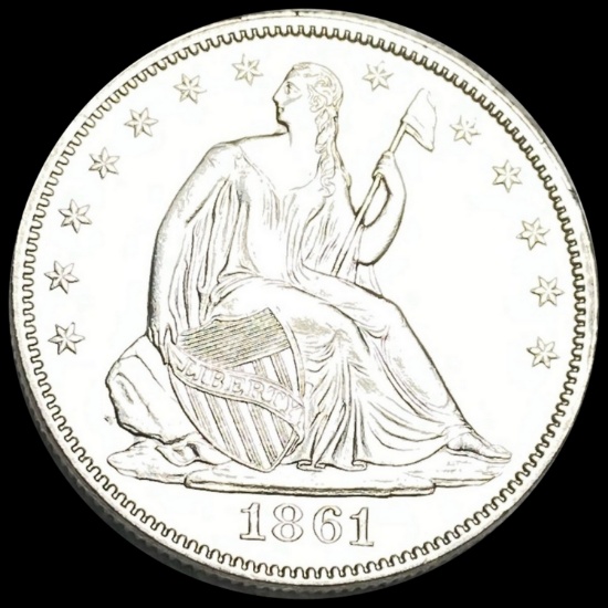 1861 Seated Liberty Half Dollar UNCIRCULATED