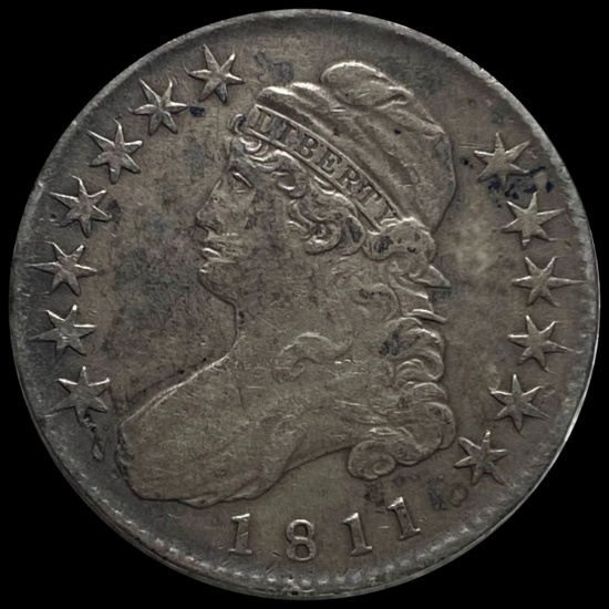1811 Capped Bust Half Dollar NICELY CIRCULATED