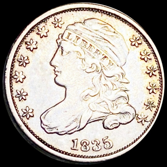 1835 Capped Bust Dime CLOSELY UNC