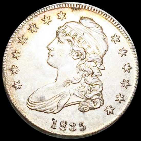 1835 Capped Bust Half Dollar CLOSELY UNC