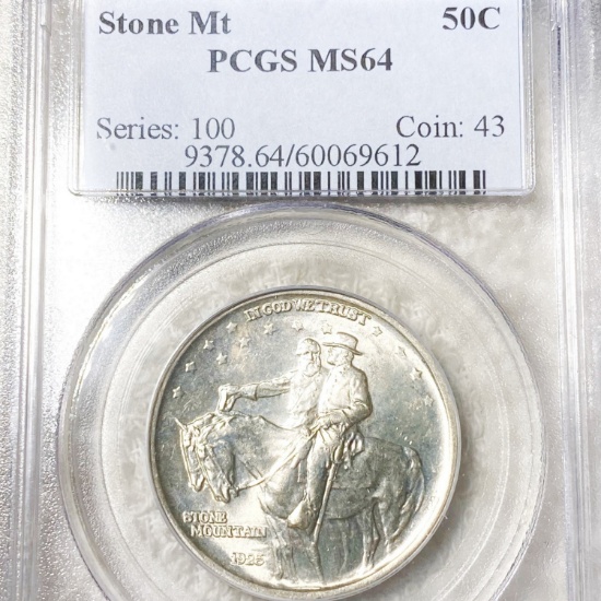 1925 Stone Mountain Half Dollar PCGS - MS64