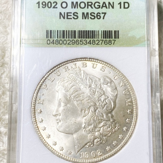 1902-O Morgan Silver Dollar NES - MS67