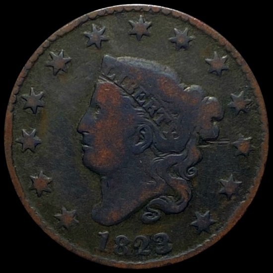 1823 Coronet Head Large Cent NICELY CIRCULATED