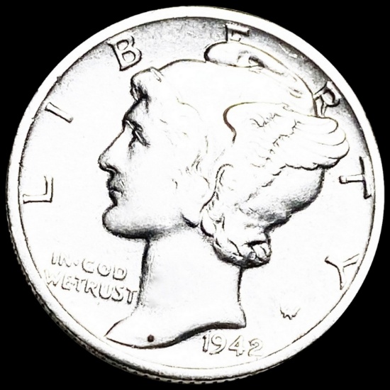 1942-D Mercury Silver Dime