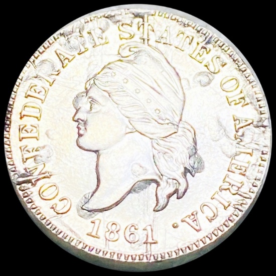 1861-Confederate States 1 Cent