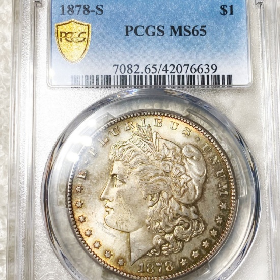 1878-S Morgan Silver Dollar PCGS - MS65