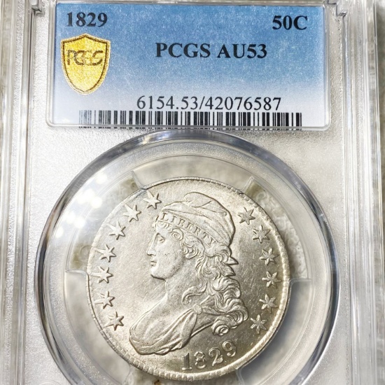 1829 Capped Bust Half Dollar PCGS - AU53