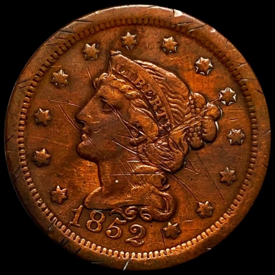 1852 Braided Hair Large Cent