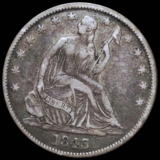 1843-O Seated Liberty Half Dollar NICELY CIRC